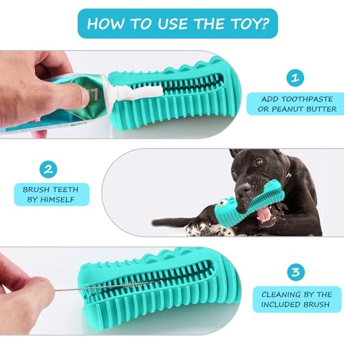 Dog Toys for Aggressive Chewers Large Medium Breed Indestructible Chew Toys (Blue)