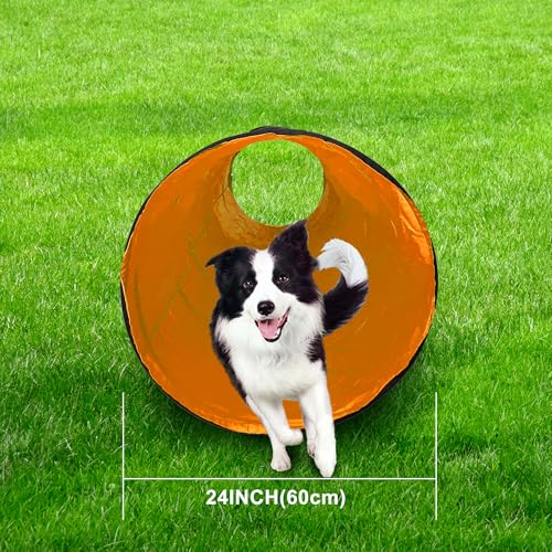 10FT Orange Dog Agility Tunnel (Orange)