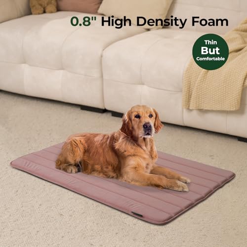 Dog Crate Pad (48.0"L x 30.0"W x 0.8"Th / Mellow Rose, 1 Pack)