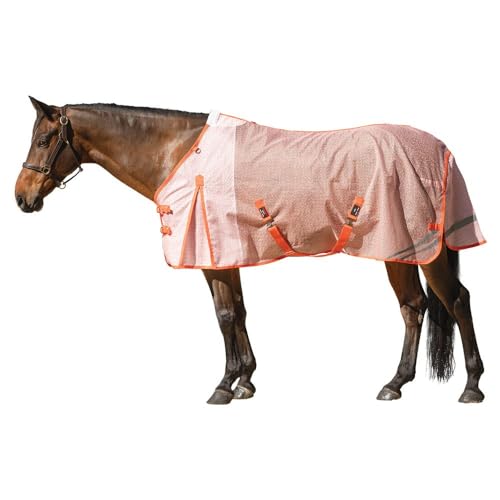 Ripstop Nylon Mesh II Horse Fly Sheets (Horse Size 86 / Euro Surcingle / Orange)
