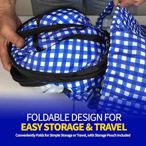 Extra Large Cat Carrier for Travel (Blue)