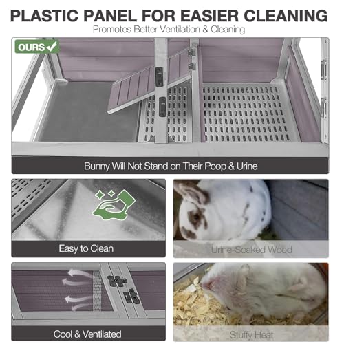 Guinea Pig Cages with Wheels (Light Grey)