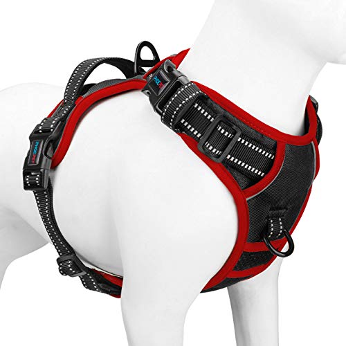Upgraded No Pull Dog Harness (Black / Extra Small)