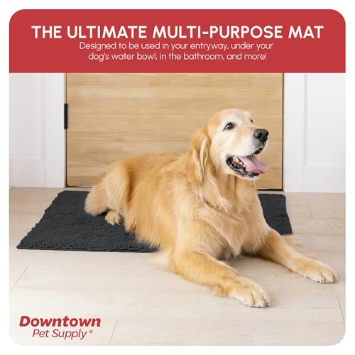 Dog Mud Mat 36" x 26" Charcoal (36" x 26" / Charcoal)