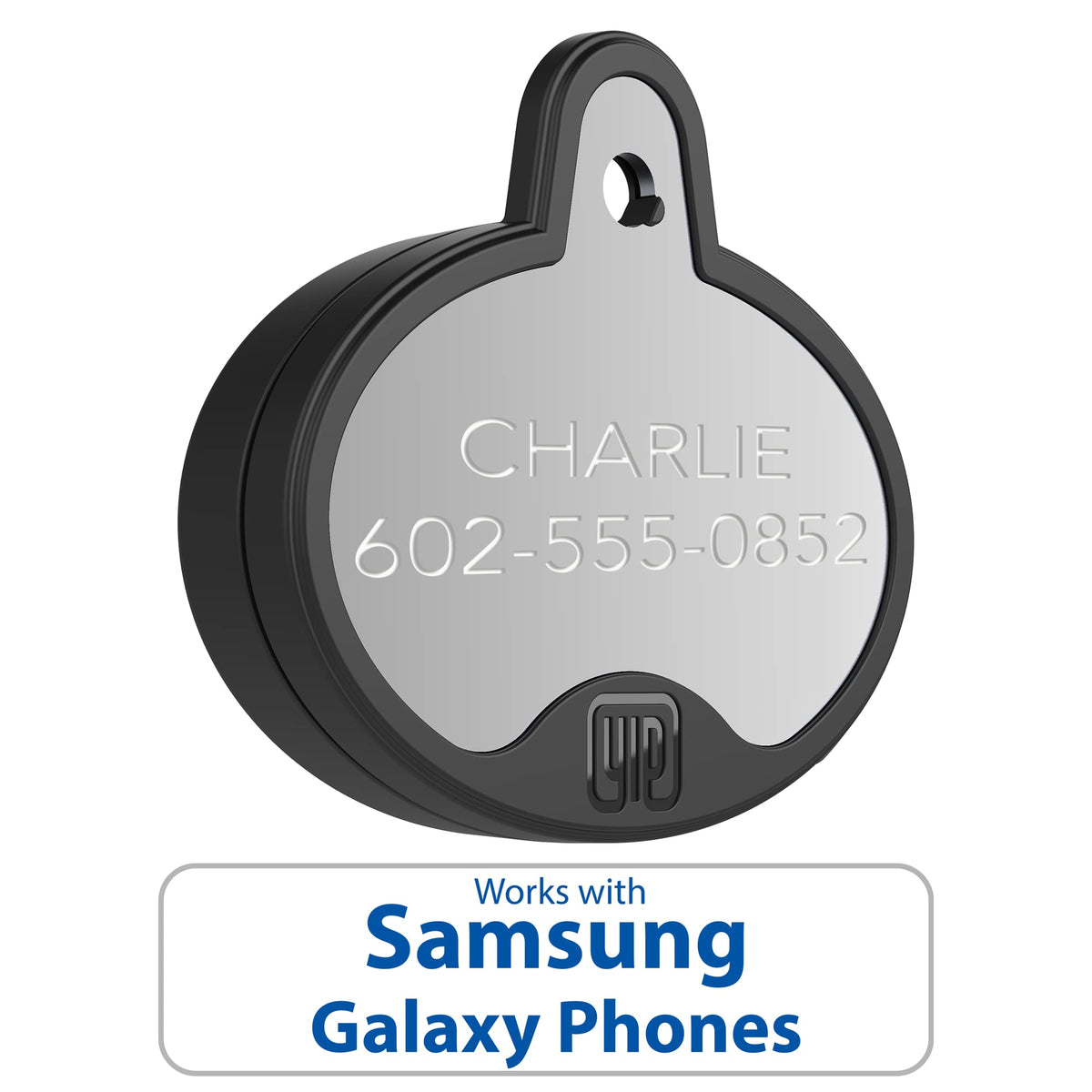 ID & Custom Engraved Dogs Tracker (Silver)
