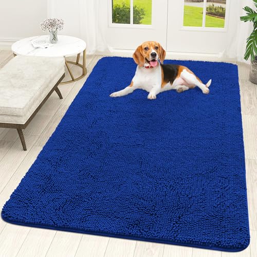 Dog Door Mat for Muddy Paws 59x35 (Royal Blue / 59" X 35")