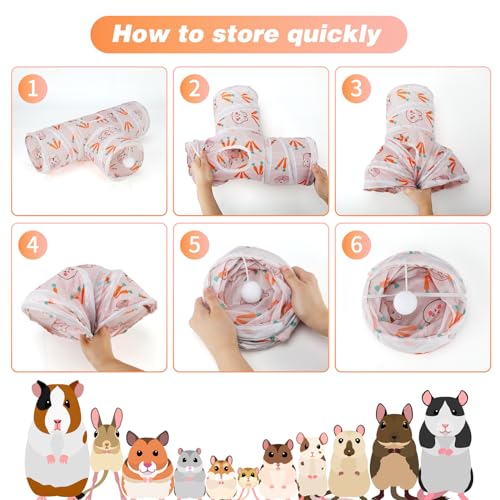Guinea Pig Tunnel Hideout 3 (White)