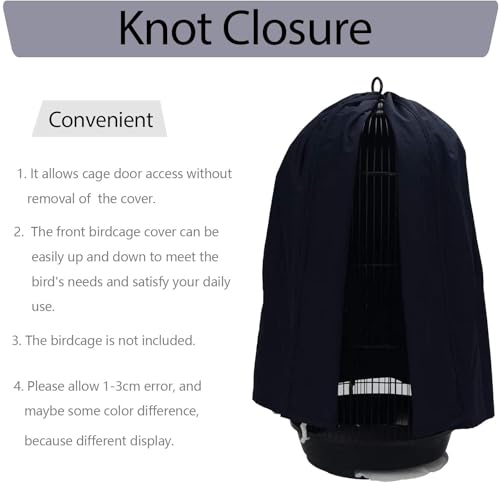 Round Parrot Birdcage Cover (Grey)