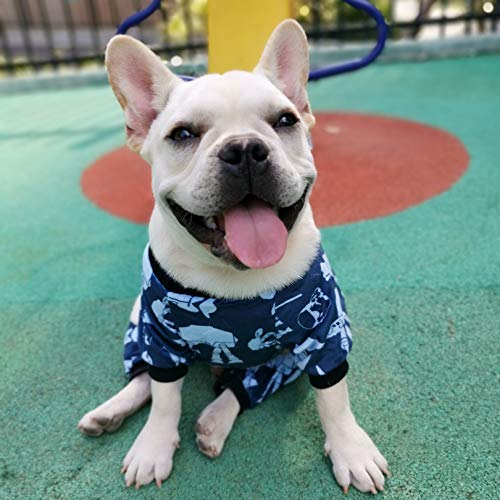 Small Dogs Outfit Soft Puppy Onesies Pjs Dog Pajamas Pet Coat Cat Apparel Comfy Doggie Jumpsuit Bodysuit for All Seasons (Star Wars / X-Large)