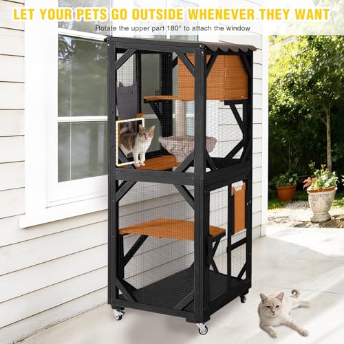 Catio Outdoor Cat Enclosure on Wheels