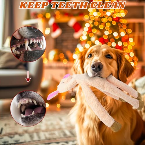 3 Pack No Stuffing Dog Toys (pink)