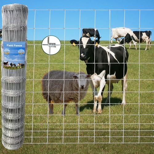Farm Fence 6ft x 100ft Heavy Zinc Coating Field Wire Fencing (72inX100ft)