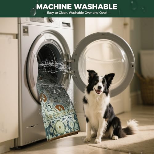 Washable Pee Pads for Dogs (Boho Beige / 63" Square (1 Pack))