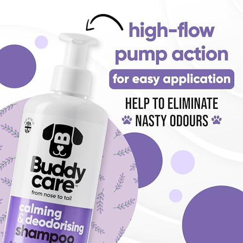 Calming & Deodorising Dog Shampoo by Buddycare (50.72oz)