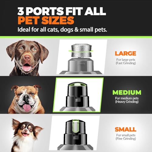 Whisper Quiet Dog Nail Grinder Safe & Stress (Grey)