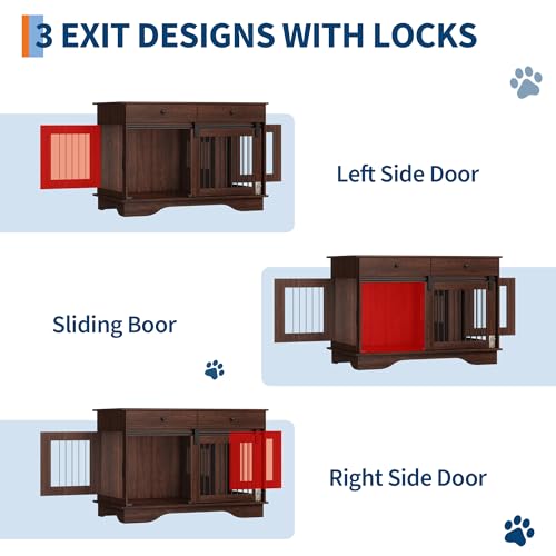 Dog Furniture Crate (Brown)