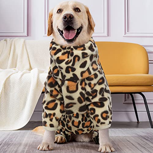 Dog Winter Pajamas (S / Leopard Brown)