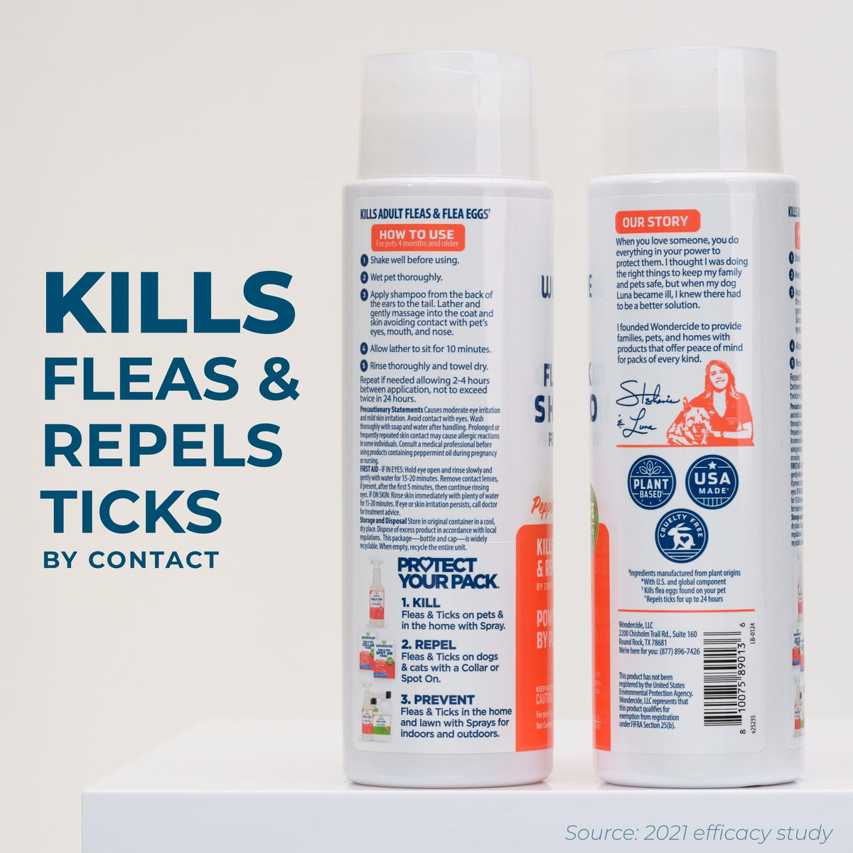 Flea & Tick Shampoo for Dogs and Cats (12 Fl oz)
