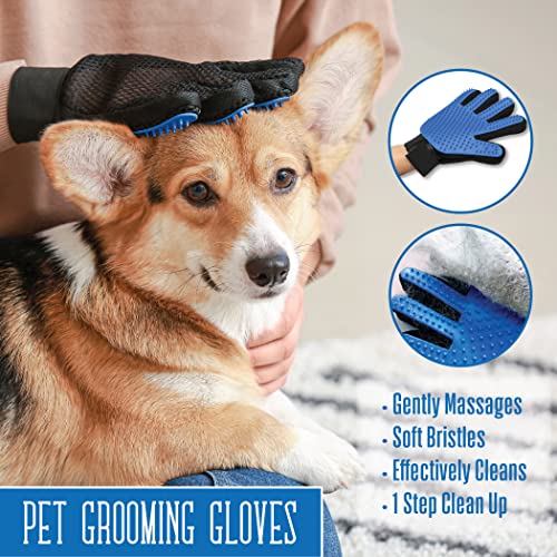 Dog Grooming Gloves Best Professional Deshedding