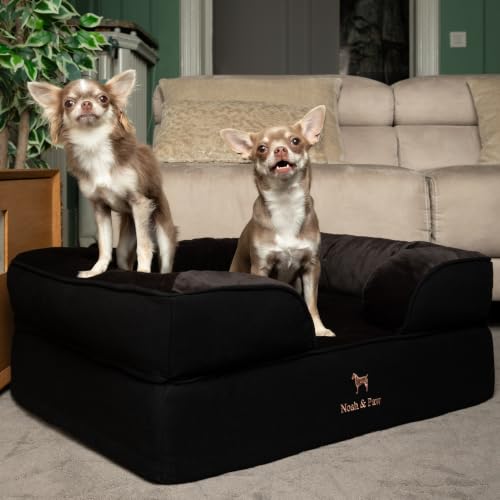 Dog Bed Orthopedic Memory Cooling Foam (Black - DE / Medium)