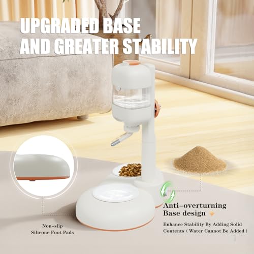 Pet Bowls with Weaning Bottles (White)