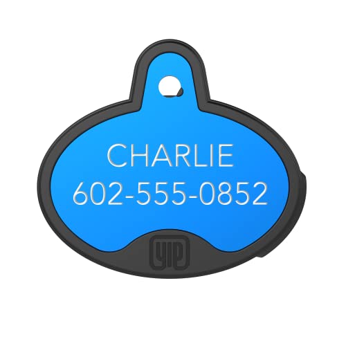 ID & Custom Engraved Dogs Tracker (Blue)
