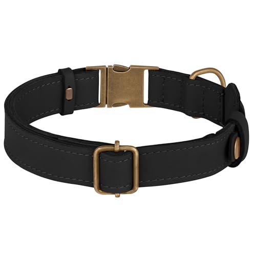 AirTag Dog Collar (Black / M, 14"-18" Neck Fit)