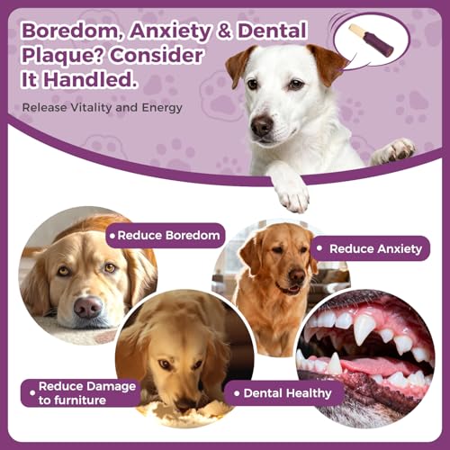 Dog Chew Toys Tough Dog Toy for Aggressive Chewers Indestructible (purple dispensing toy)