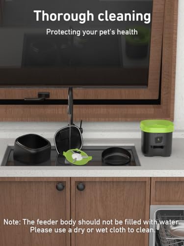 Automatic Cat Feeder with Camera (2L - Black)