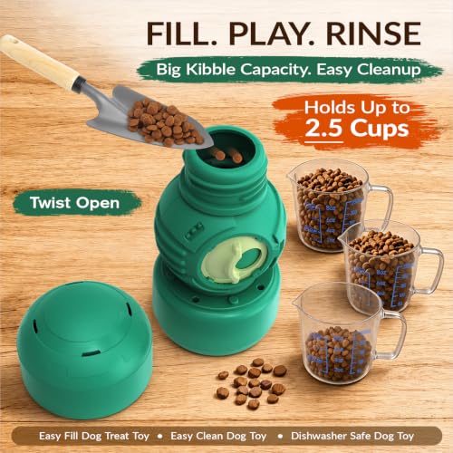 XL Dog Treat Dispenser Toy (Extra Large / Soft Green)