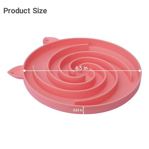 Slow Feeder Cat Bowl (Purple and Pink)