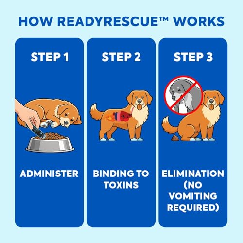 Activated Charcoal for Dogs and Cats Clinically Studied 1Pack (1 Vial (less than 30 lbs))