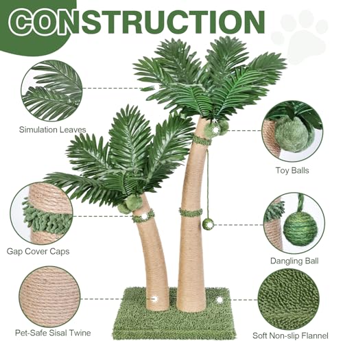Palm Tree Cat Scratching Post (Style C)