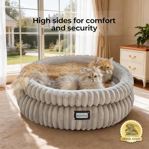 Cat Bed Kitten Bed (24.0"L x 24.0"W x 9"Th / Wind Chime)