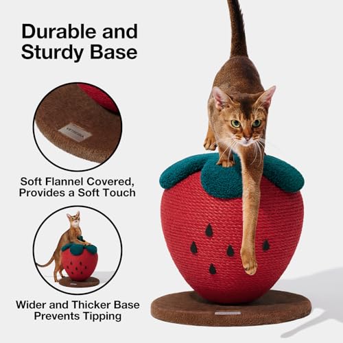 Strawberry Cat Scratching Post (Strawberry Scratching Post)