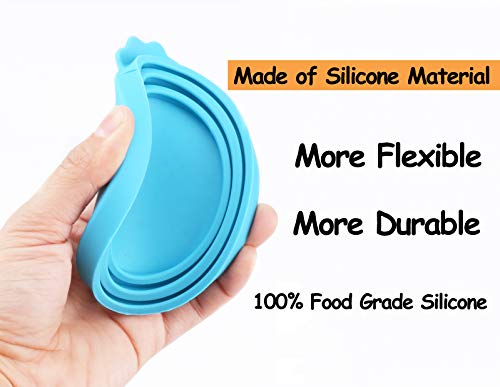 Pet Food Can Cover Silicone Can Lids for Dog and Cat Food (Multi-colored)