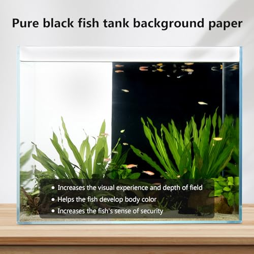 Aquarium Background Paper Decor Fish Tank Backdrop Wallpaper Electrostatic Adhesive (11.8“H×39.4”L)