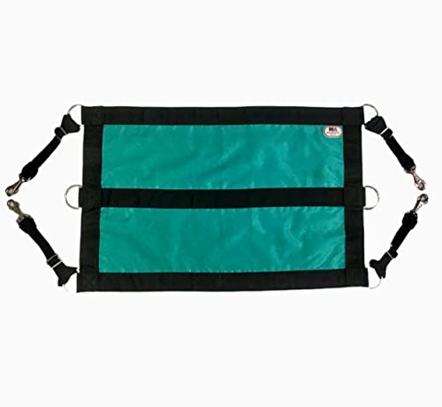 1200D 29"x19" Horse Stall Guard with Adjustable Straps and Hardware (Turquoise Black)