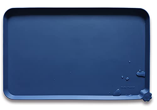X Large Silicone Pet Food Mats (28"L x 20"W / Indigo Ink)