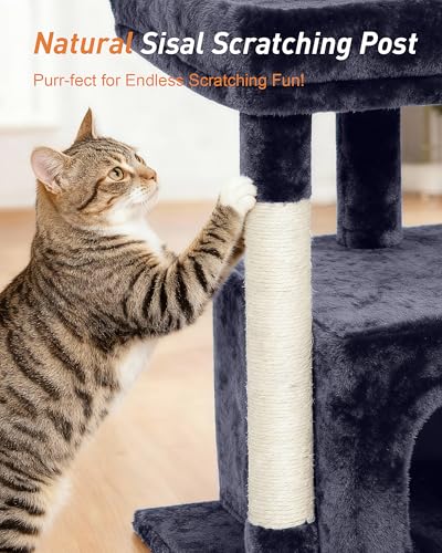 23.6" Cat Tree for Large Cat (Dark Gray)