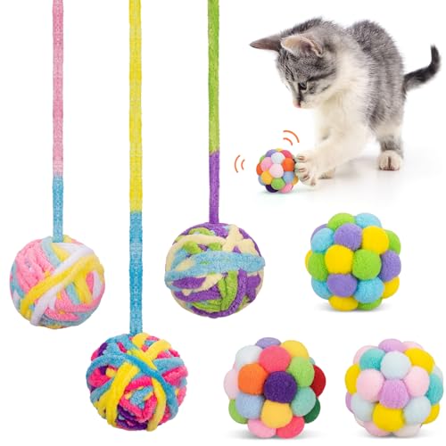 Cat Toys Balls with Bells Inside (1.6 Inches)