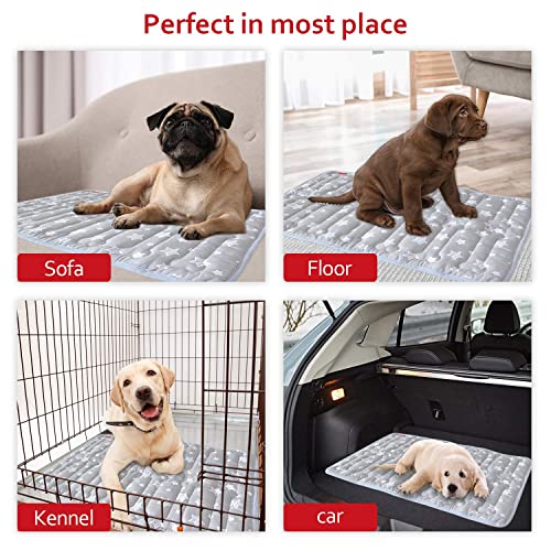 Dog Crate Mat (Small 24"X18" / Grey)