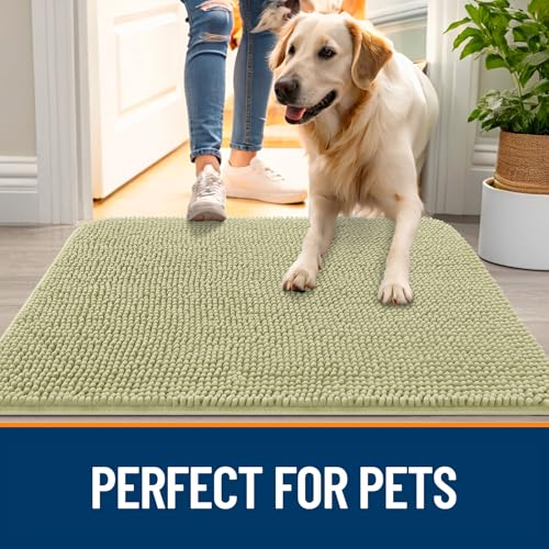 Dog Door Mat for Muddy Paws 47x20 (Vanilla / 47" X 20")