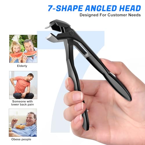 Toenail Clippers for Thick Toenails for Seniors 6PCS (Ingrown & Angled & Slanted)