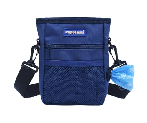 Dog Treat Pouch for Training (Navy Blue)