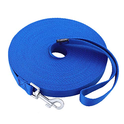 Dog Puppy Obedience Recall Training Agility Lead (Blue / 20 Feet)