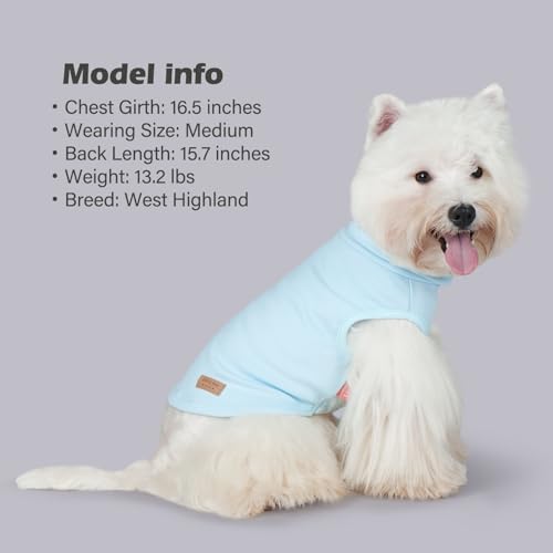 2Pack Dog Sweater for Small Dogs Soft Pet Coats Fleece Sweatshirt (Medium (7-11lbs) / 6# Stripe+blue)