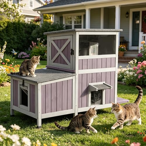 Outdoor Cat House Weatherproof