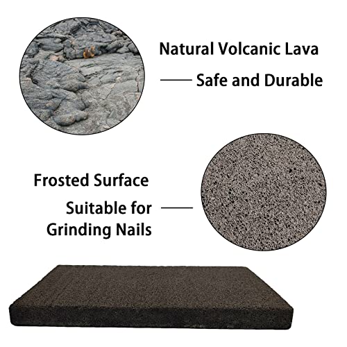 Rabbit Grinding Claw Pads Natural Bunny Scratch Foot Mat 2 Pack (Black 2x Large)