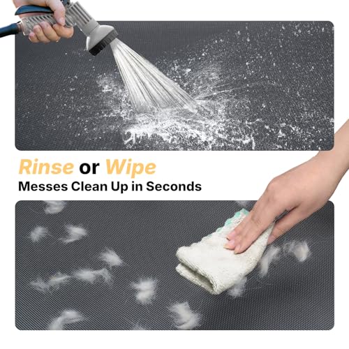 Outdoor Elevated Dog Bed Large Sized Dogs (59.0"L x 37.5"W x 9.0"Th / Silver Gray)